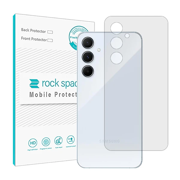 محافظ پشت گوشی شفاف راک اسپیس مدل anti-shock مناسب برای گوشی موبایل سامسونگ Galaxy A55