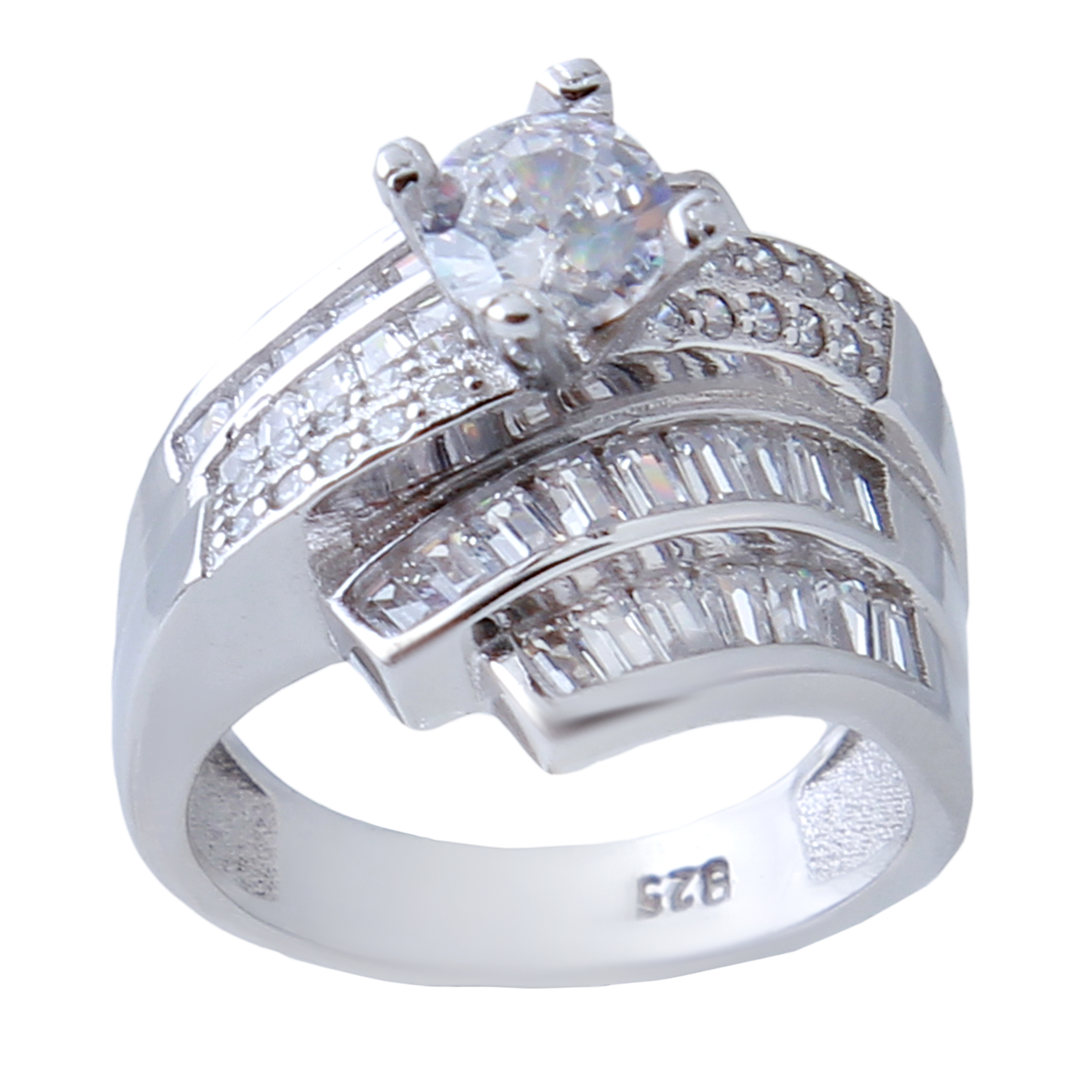  انگشتر نقره زنانه بازرگانی میلادی کد AWR_598