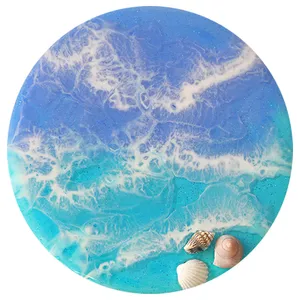 زیر لیوانی رزینی مدل Ocean