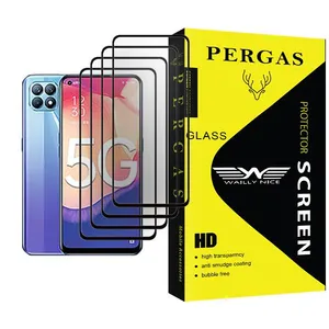 Waily Nice Pergas Glass MIX004 Screen Protector For Oppo Reno4 SE Pack Of 4