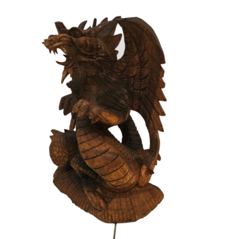 مجسمه چوبی مدل اژدهای چوبین