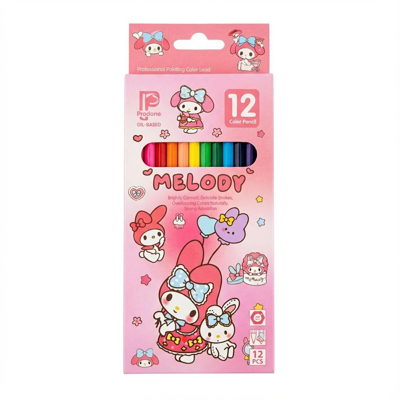 مداد رنگی ۱۲ رنگ پرودون طرح فانتزی ملودی