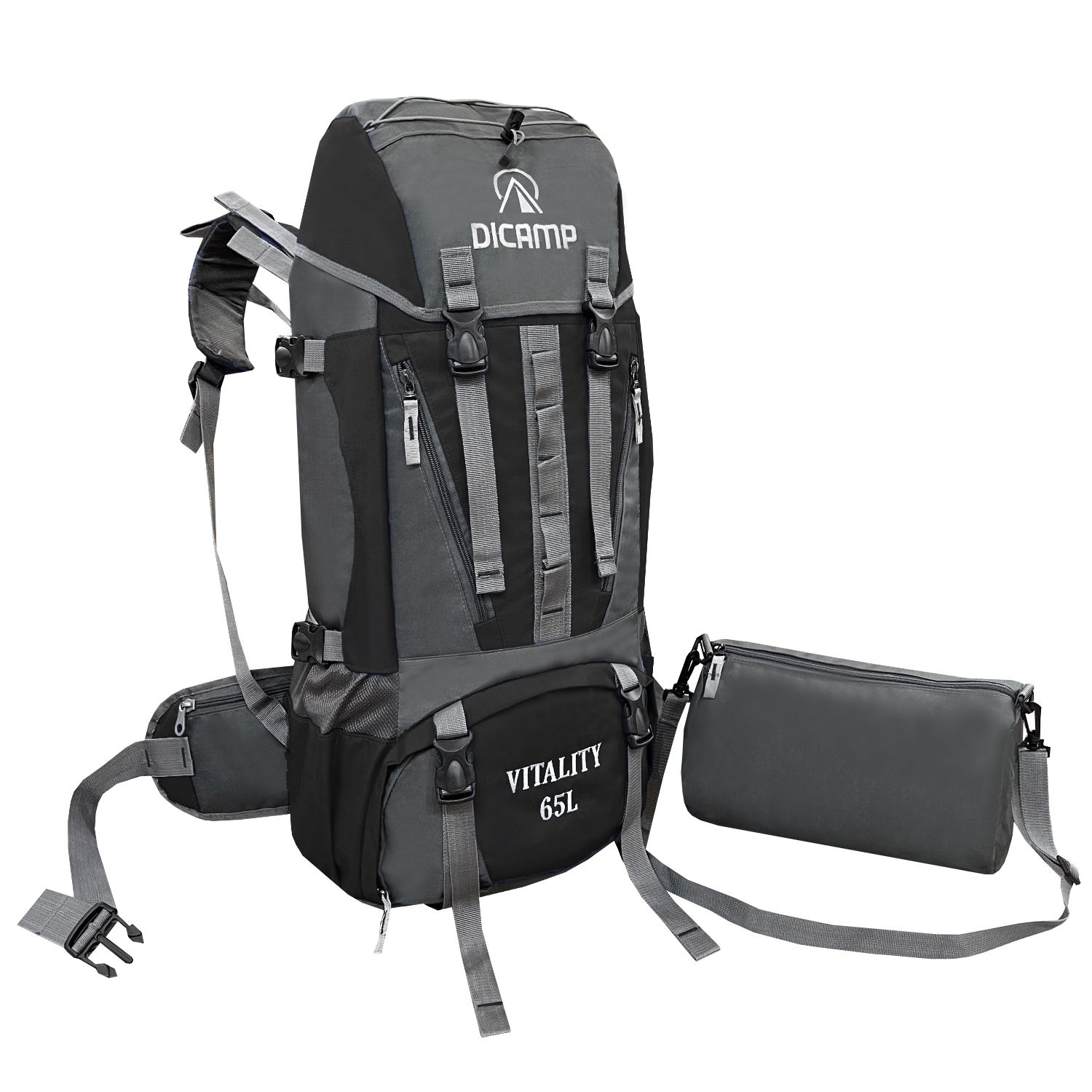 کوله پشتی کوهنوردی 65 لیتری دیکمپ مدل Mountain Pro DMP65A به همراه کیف دوشی -  - 42