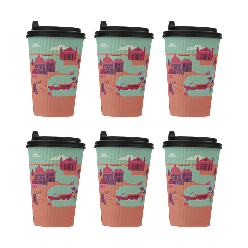 لیوان یکبار مصرف پیکنیک مدل 56000TO-QZ بسته 6 عددی