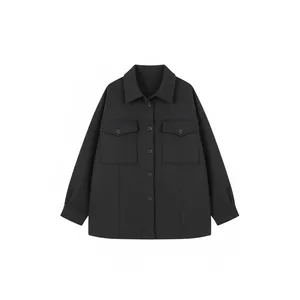 کت زنانه مدل جلو دکمه فوتر