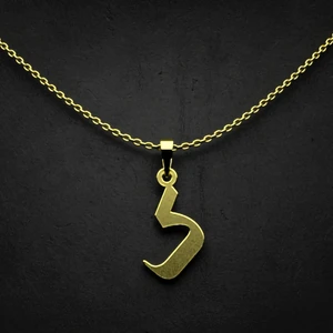 گردنبند طلا 18 عیار زنانه مدوپد مدل حرف ک کد I2-1-1217