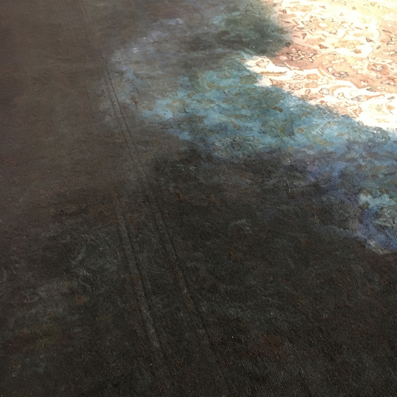 فرش دستبافت رنگ شده 6 متری مدل ویتنیج آنتیک