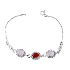 دستبند نقره زنانه بازرگانی میلادی کد DP_372