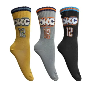 جوراب ورزشی ساق بلند مردانه تن پوش هنگامه مدل کش اسپرت اوکلاهاما سیتی OKC12 مجموعه 3 عددی
