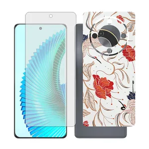 Glass together model transparent screen protector suitable for Honor X9b mobile phone with back cover sticker