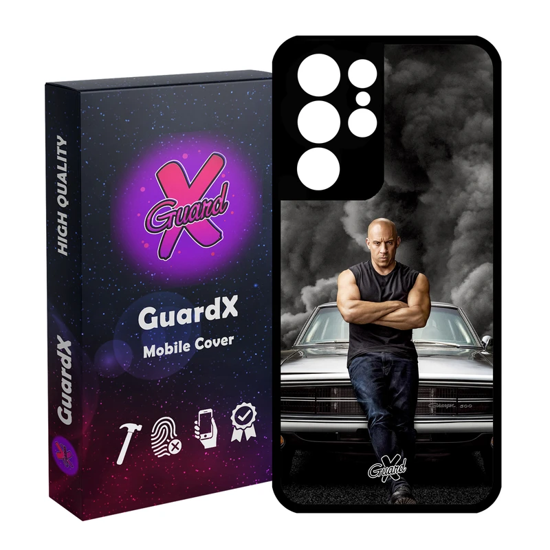 کاور گارد ایکس طرح Vin Diesel مدل Glass10183 مناسب برای گوشی موبایل سامسونگ Galaxy S21 Ultra
