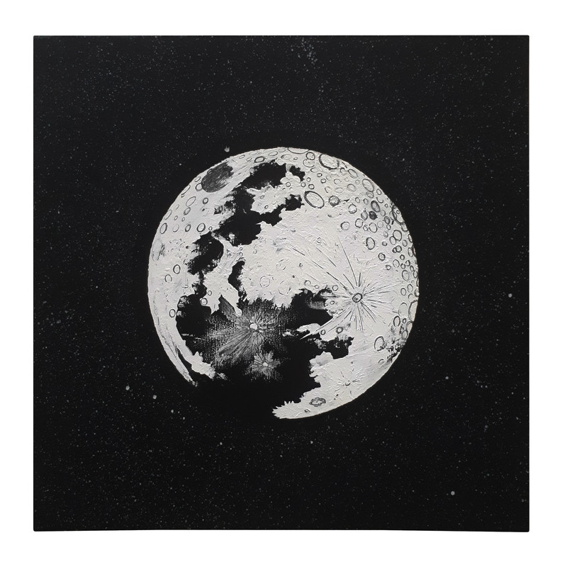تابلو نقاشی اکریلیک طرح ماه کد 6792