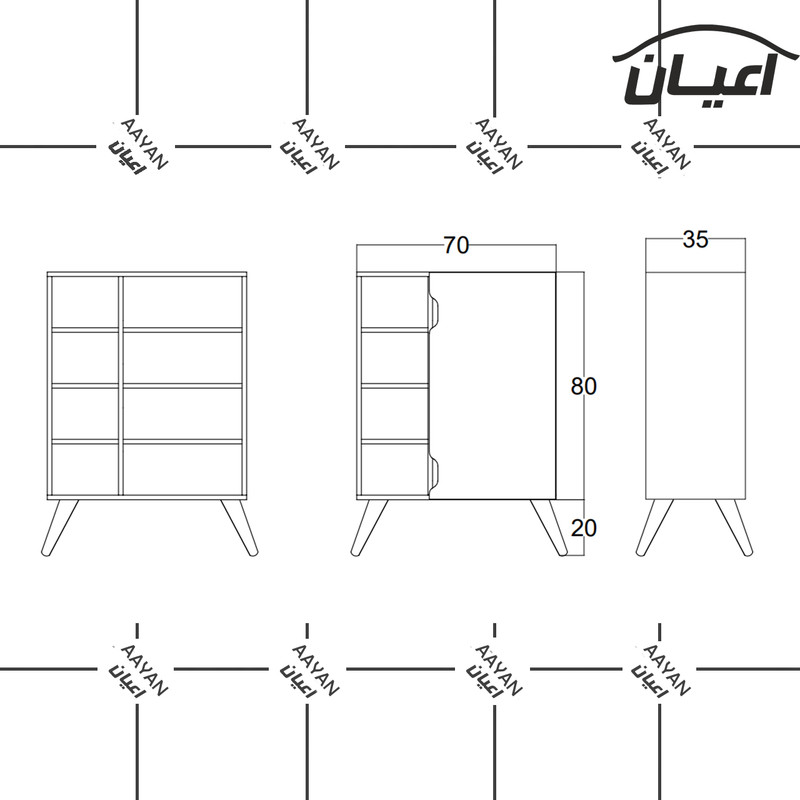 جاکفشی اعیان مدل FH425