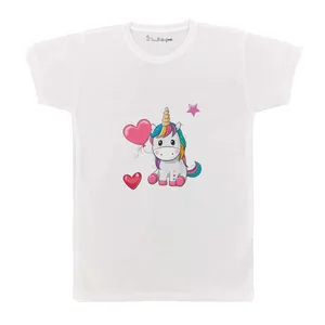 تی شرت بچگانه پرمانه طرح یونیکورن کد pmt.3255