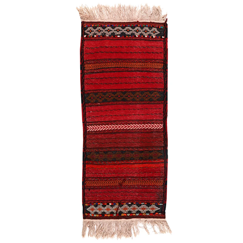 گلیم دستبافت یک متری مدل بلوچی کد 140103