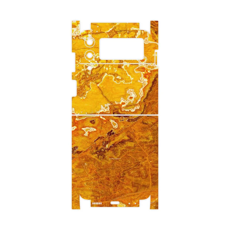 برچسب پوششی ماهوت مدل Gold Marble-FullSkin مناسب برای گوشی موبایل سامسونگ Galaxy Z Flip3 5G