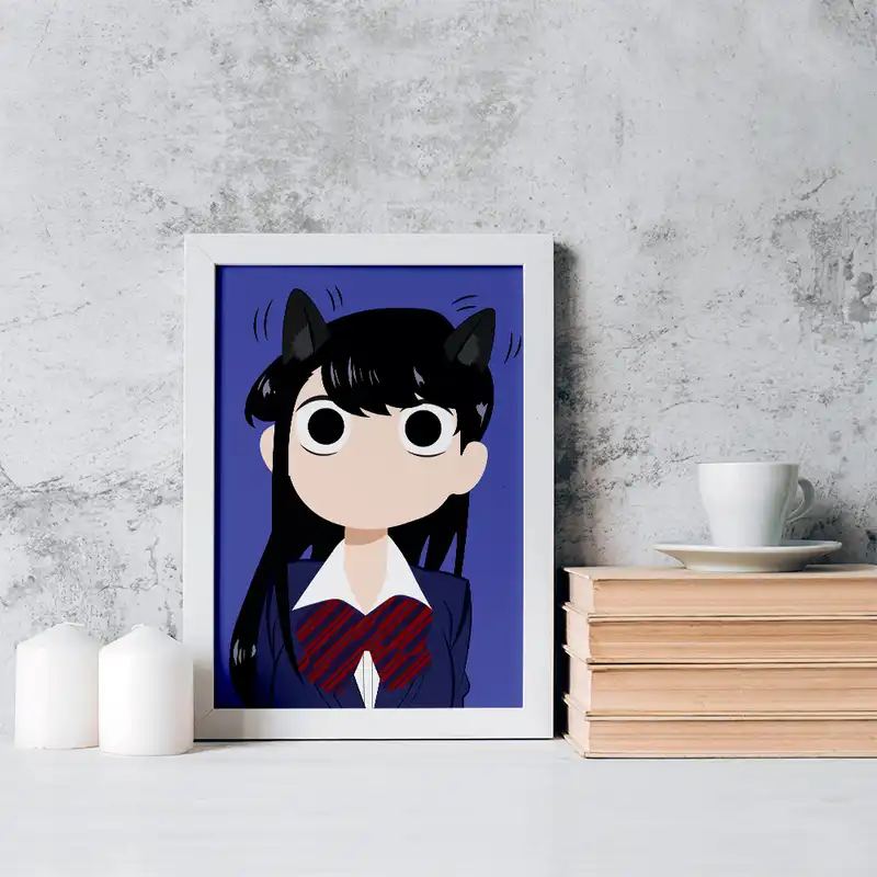 تابلو خندالو مدل انیمه کومی سان کد 16085