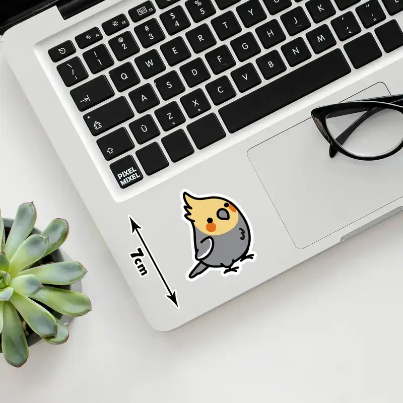 استیکر لپ تاپ پیکسل میکسل مدل عروس هلندی گوگولی