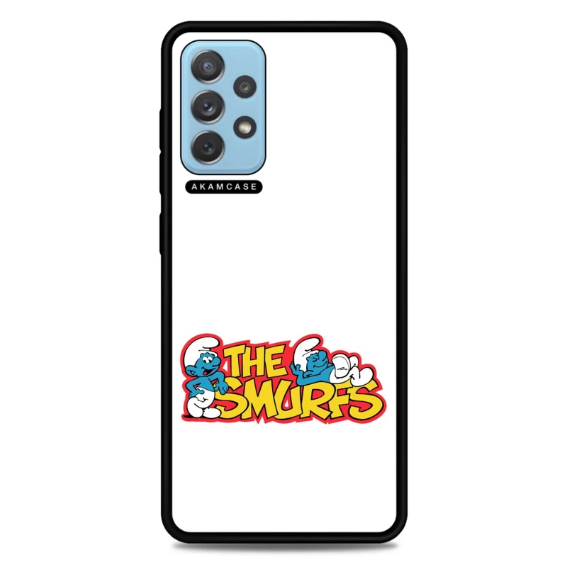 کاور آکام مدل AMC-WSGA72-SMURFS-25 مناسب برای گوشی موبایل سامسونگ Galaxy A72