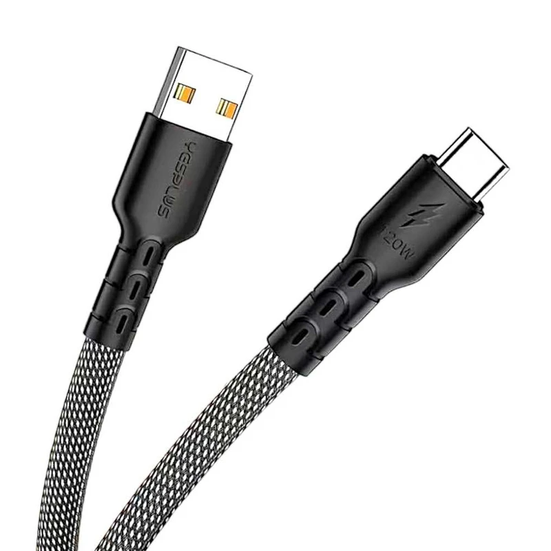 کابل تبدیل USB به USB-C یس پلاس مدل SUPER FAST CHARGE 5A120W طول 1 متر