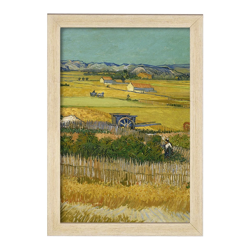 تابلو خندالو مدل برداشت ونسان ونگوگ (Van Gogh) کد 36788