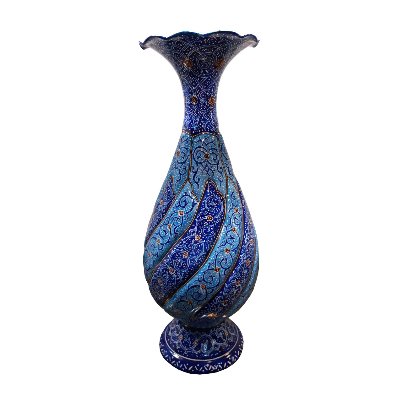 گلدان میناکاری طرح اسلیمی مدل K028
