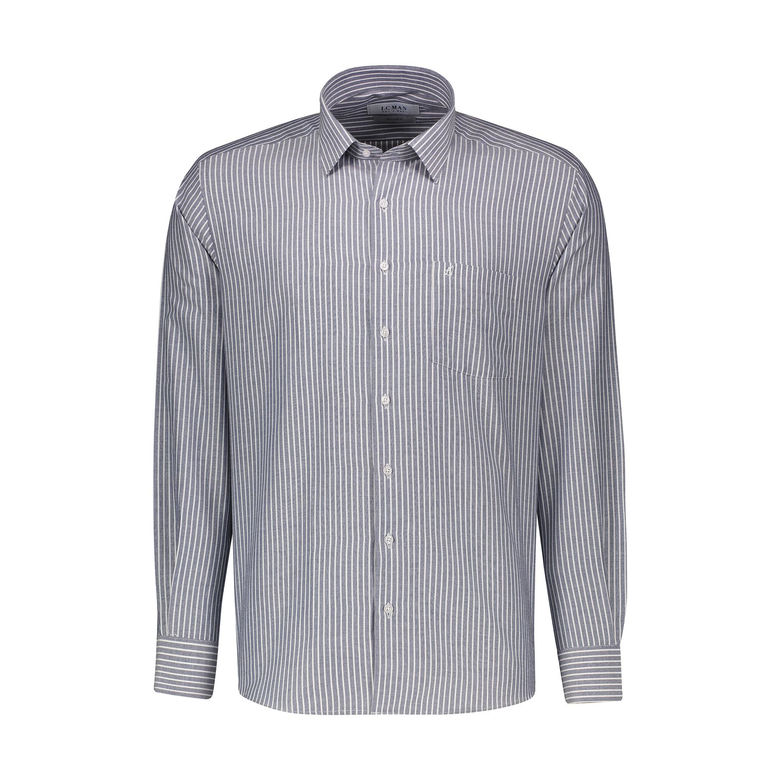 پیراهن آستین بلند مردانه ال سی من مدل 02181291-navy blue 165 پیراهن آستین بلند مردانه ال سی من مدل 02181291-navy blue 165