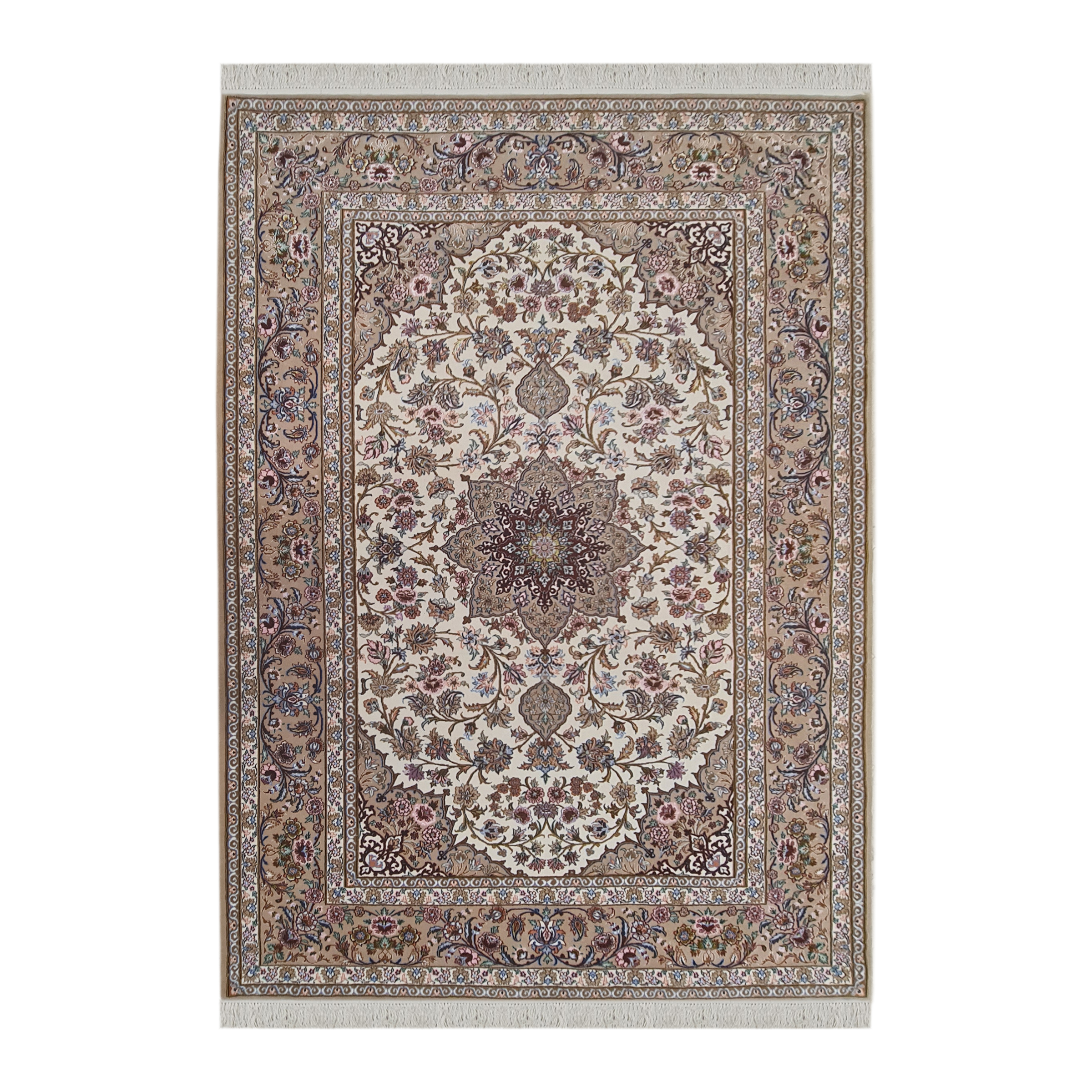 فرش دستبافت چهار متری مدل اصفهان کد 1288