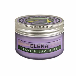 شمع لیوانی معطر شمع النا مدل هارمونی 80g با رایحه لوندر اسپانیایی زمان اتمام 20 ساعت