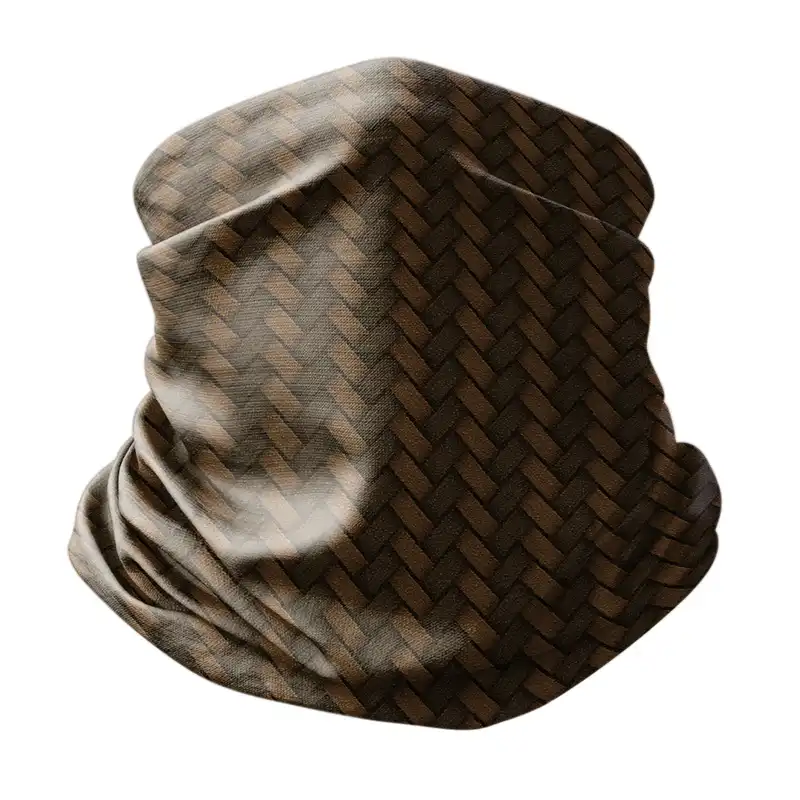 دستمال سر و گردن هزاردستان طرح حصیرباف مدل ds115