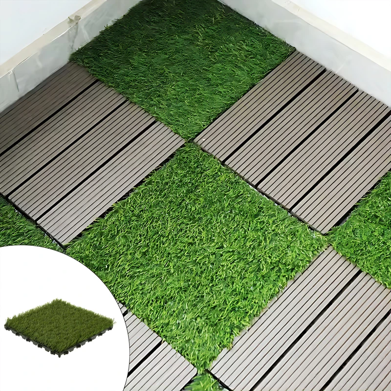 چمن مصنوعی مدل تایل کلیک سایز 30x30 سانتی متر