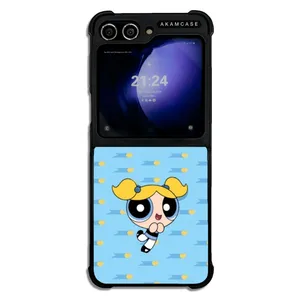 AKAM AMCWSGZFLIP5-POWERPUFF GIRLS1 Cover For Samsung Galaxy Z Flip 5