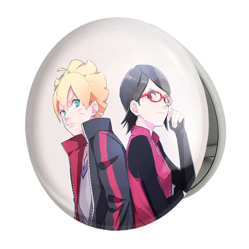 آینه جیبی خندالو طرح بوروتو ‌و سارادا انیمه بوروتو Boruto مدل تاشو کد 13123 