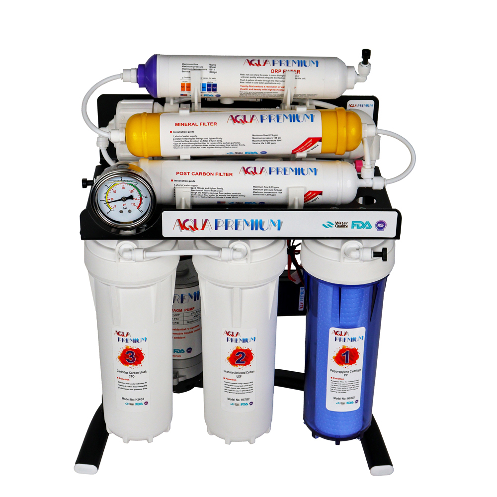 دستگاه تصفیه کننده آب آکواپرمیوم مدل A7ORP7-BK-TP