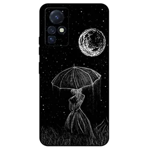 Megafone Girl and Moon 1369 Cover For Infinix Zero X / Zero X Pro