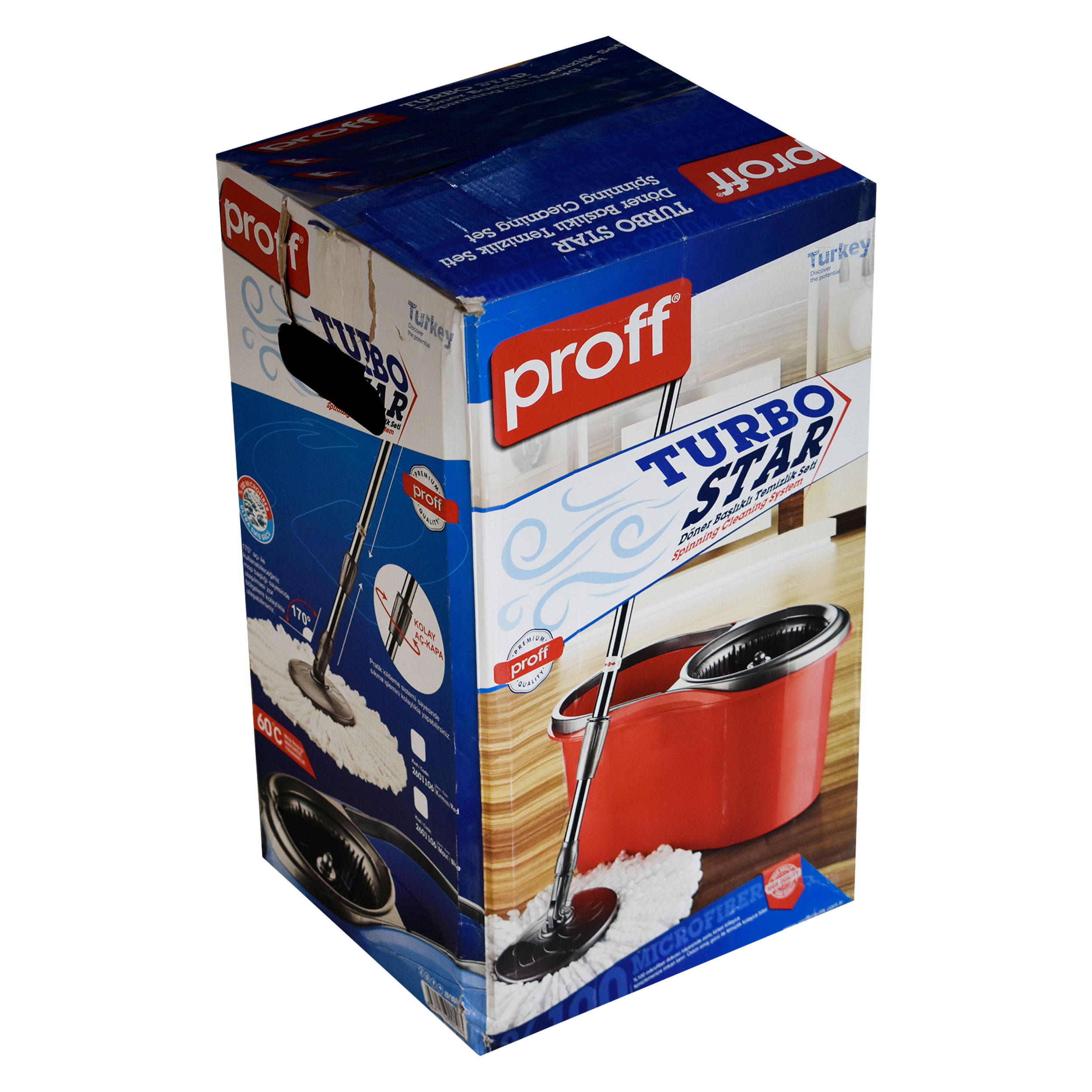 ست سطل و زمین شوی پروف مدل Turbo star