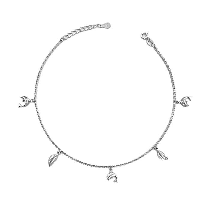 پابند نقره زنانه مدل NG8505 پابند نقره زنانه مدل NG8505