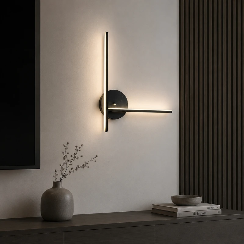 دیوارکوب 2 شعله نور از ما رشکان مدل 2kh.90