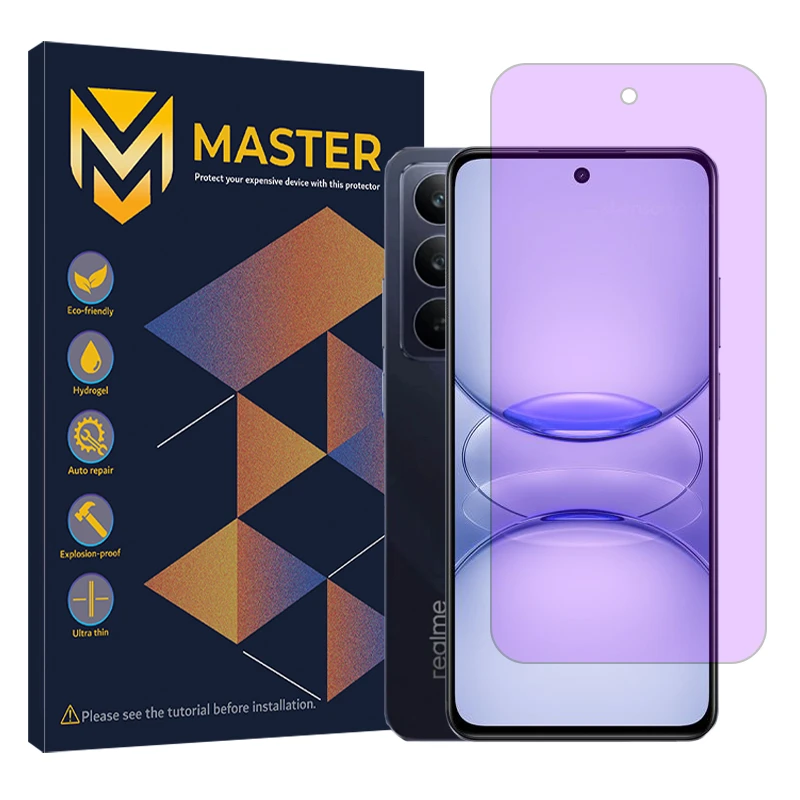 محافظ صفحه نمایش فیلتر بنفش مستر مدل هیدروژلی مناسب برای گوشی موبایل ریلمی C75x