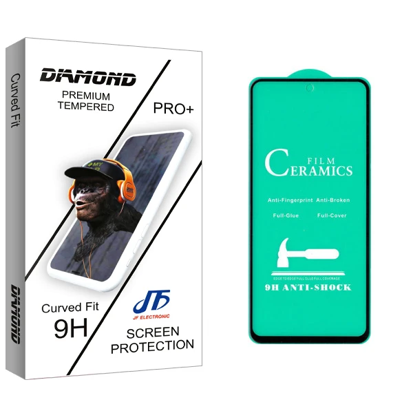 محافظ صفحه نمایش سرامیکی جی اف مدل Diamond glass مناسب برای گوشی موبایل شیائومی Redmi Note 9 Pro / Note 9S