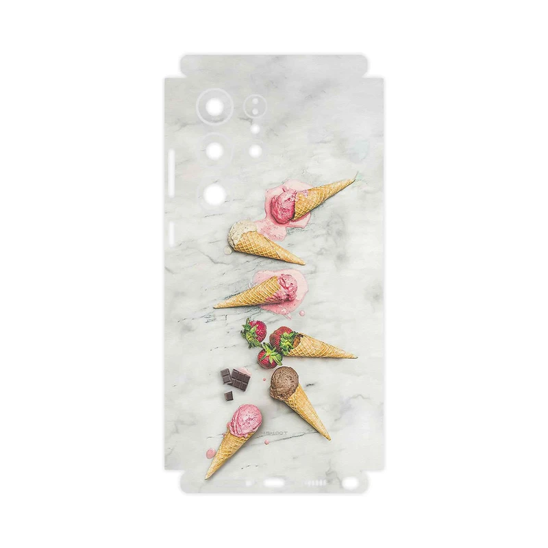 برچسب پوششی ماهوت مدل Funnel_ice_cream-FullSkin مناسب برای گوشی موبایل سامسونگ Galaxy S23 Ultra
