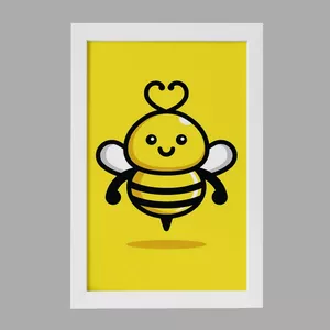 تابلو خندالو مدل حیوانات بامزه زنبور کد 28203