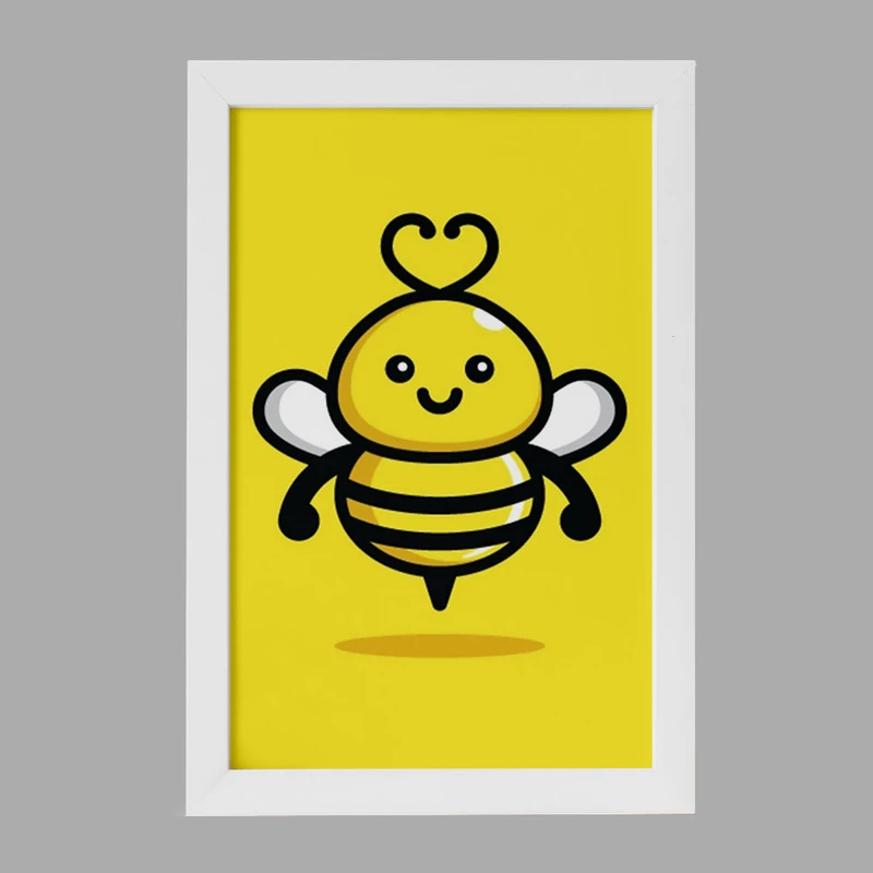 تابلو خندالو مدل حیوانات بامزه زنبور کد 28203