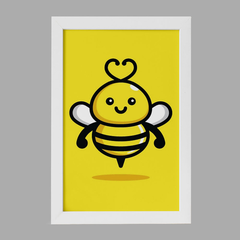 تابلو خندالو مدل حیوانات بامزه زنبور کد 28203