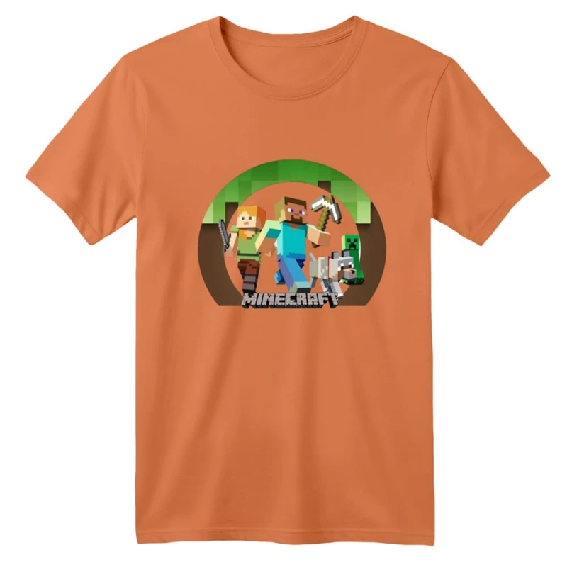 تی شرت آستین کوتاه بچگانه مدل ماینکرفت کد ۱