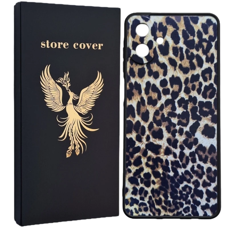 کاور استور کاور طرح پلنگی مدل A07 مناسب برای گوشی موبایل سامسونگ Galaxy A07