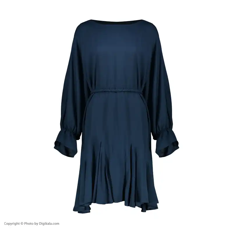 پیراهن زنانه چام مدل نینا رنگ سرمه‌ای