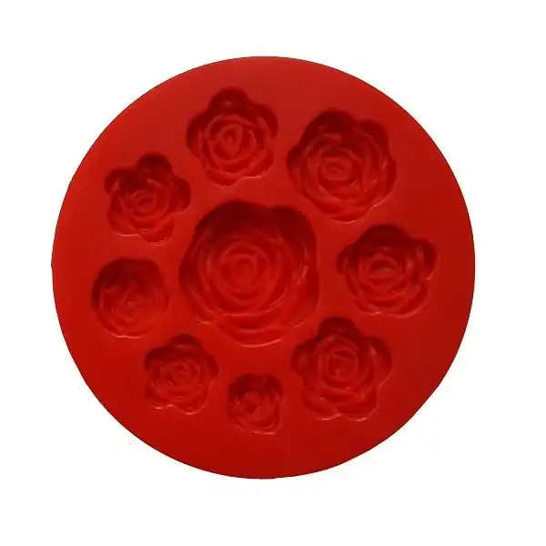 قالب شکلات مدل مالد فوندانت طرح مولد گل رز کد M9