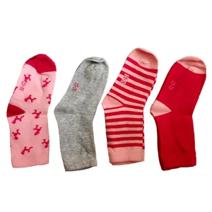 جوراب دخترانه لوپیلو مدل JSDLU106 مجموعه چهار عددی