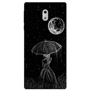 Megafone Girl and Moon 1369 Cover For Nokia 3